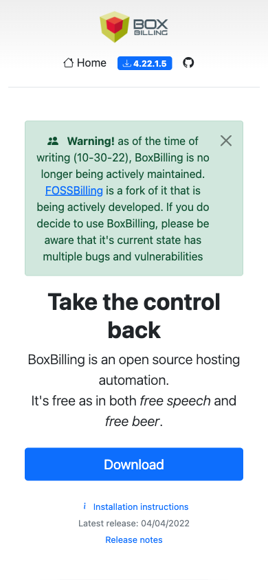 Boxbilling Celular