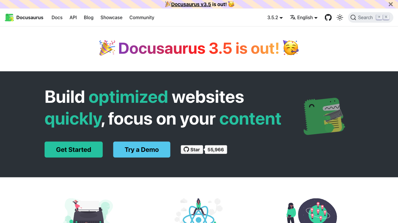 Docusaurus Screenshot