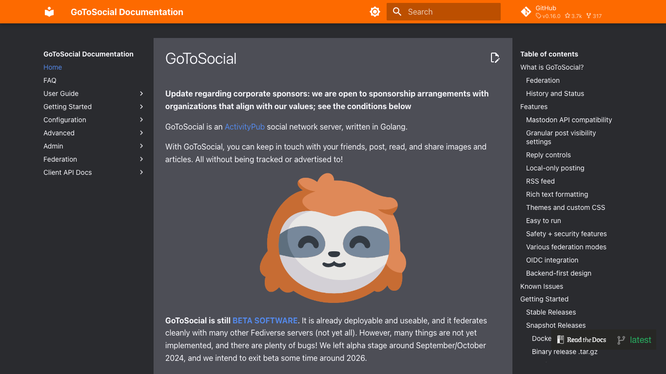 Gotosocial Screenshot