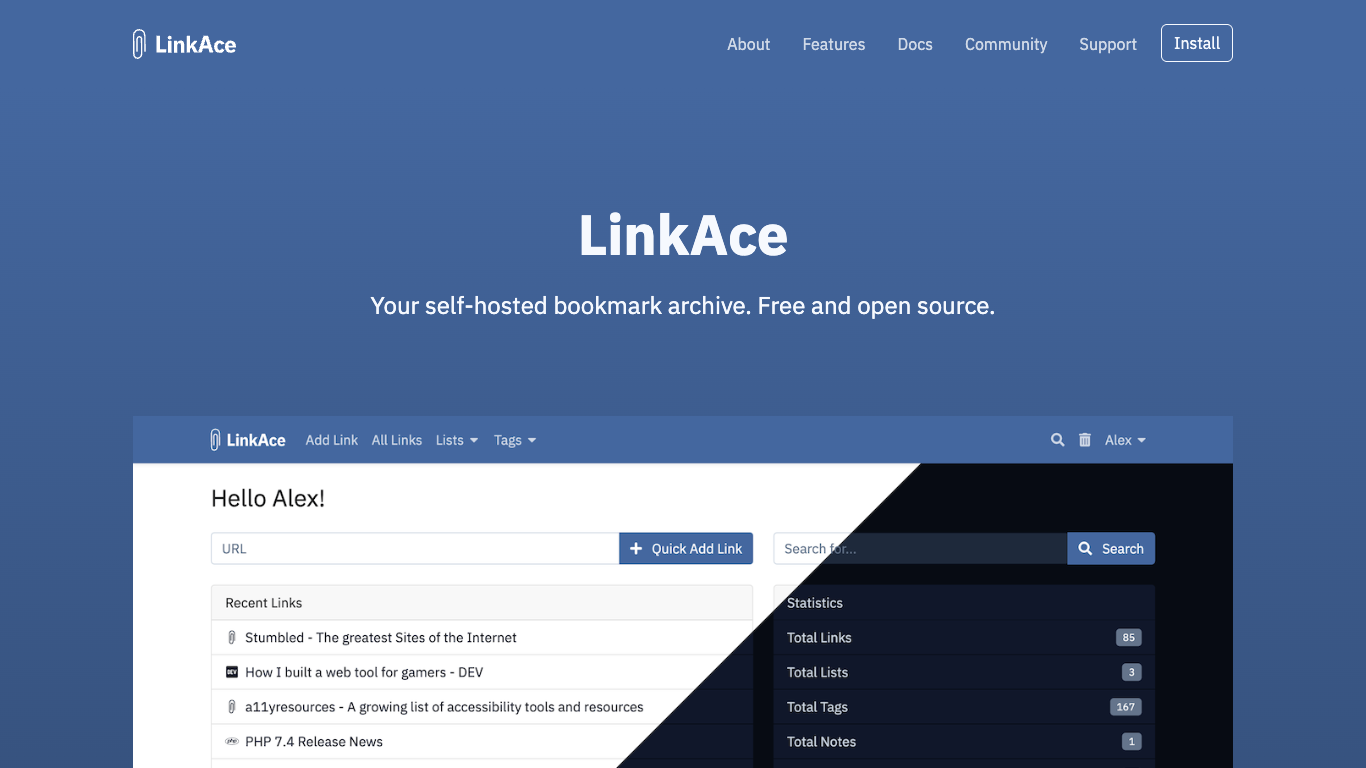 Linkace Screenshot