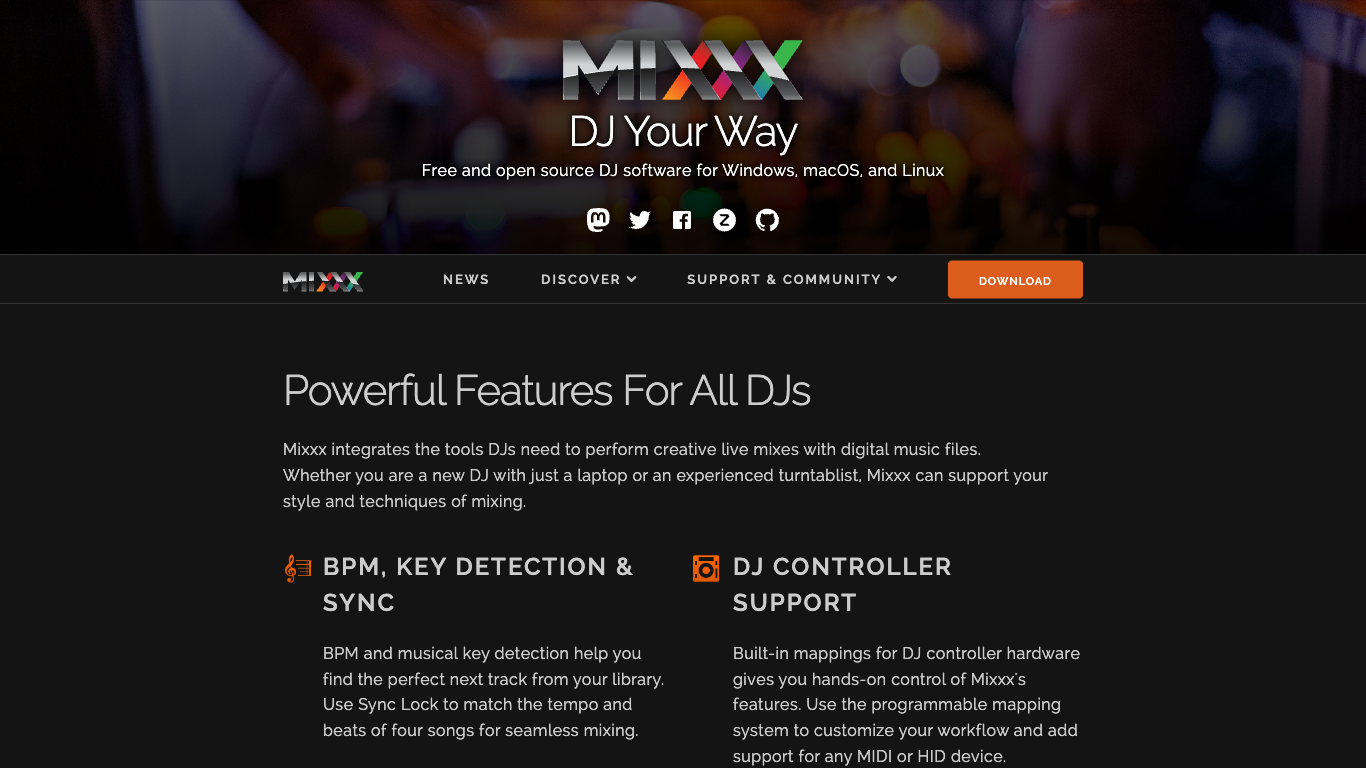 Mixxx Screenshot