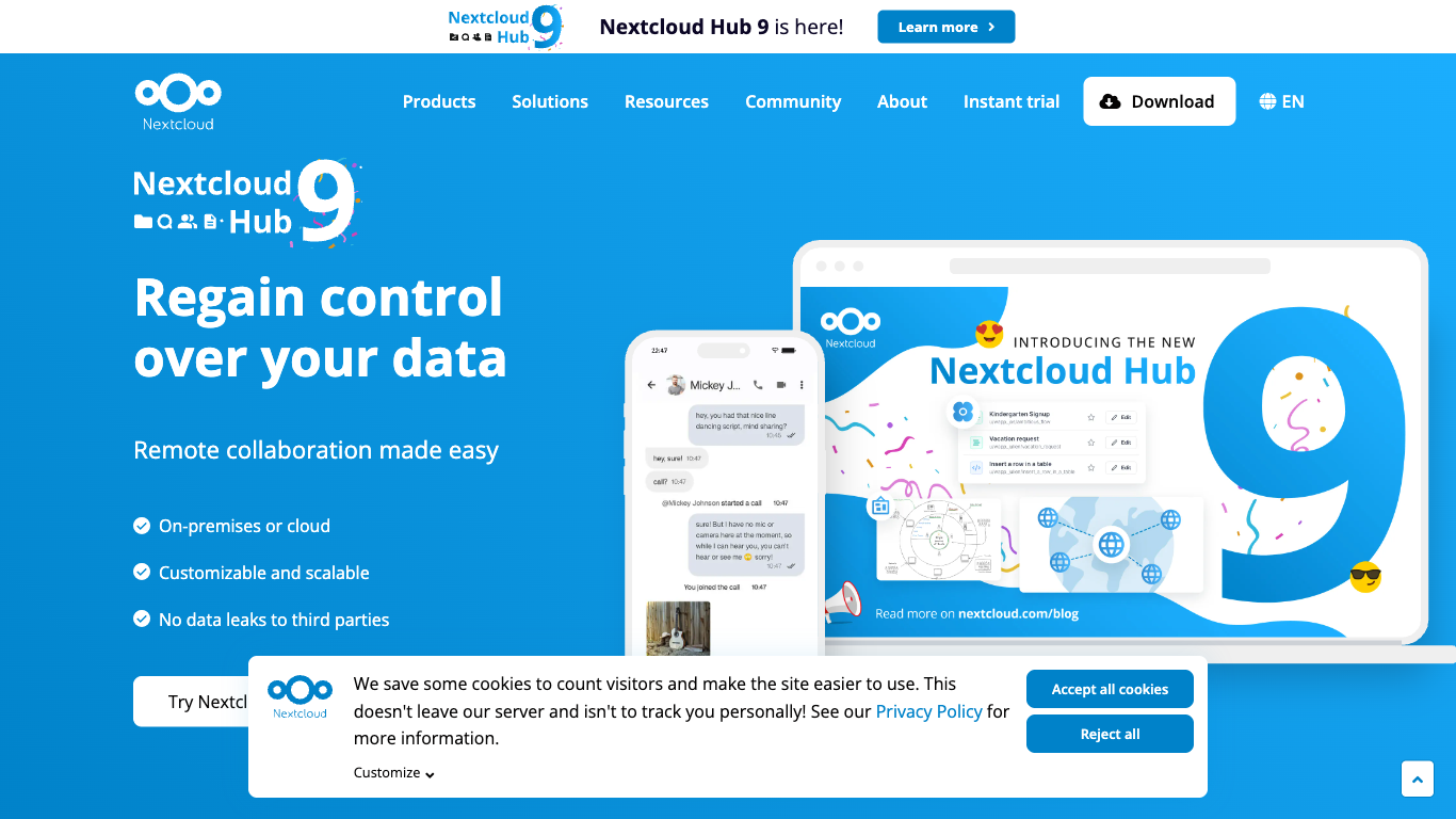 Nextcloud Screenshot