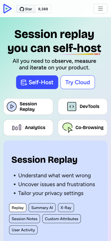 Openreplay Celular