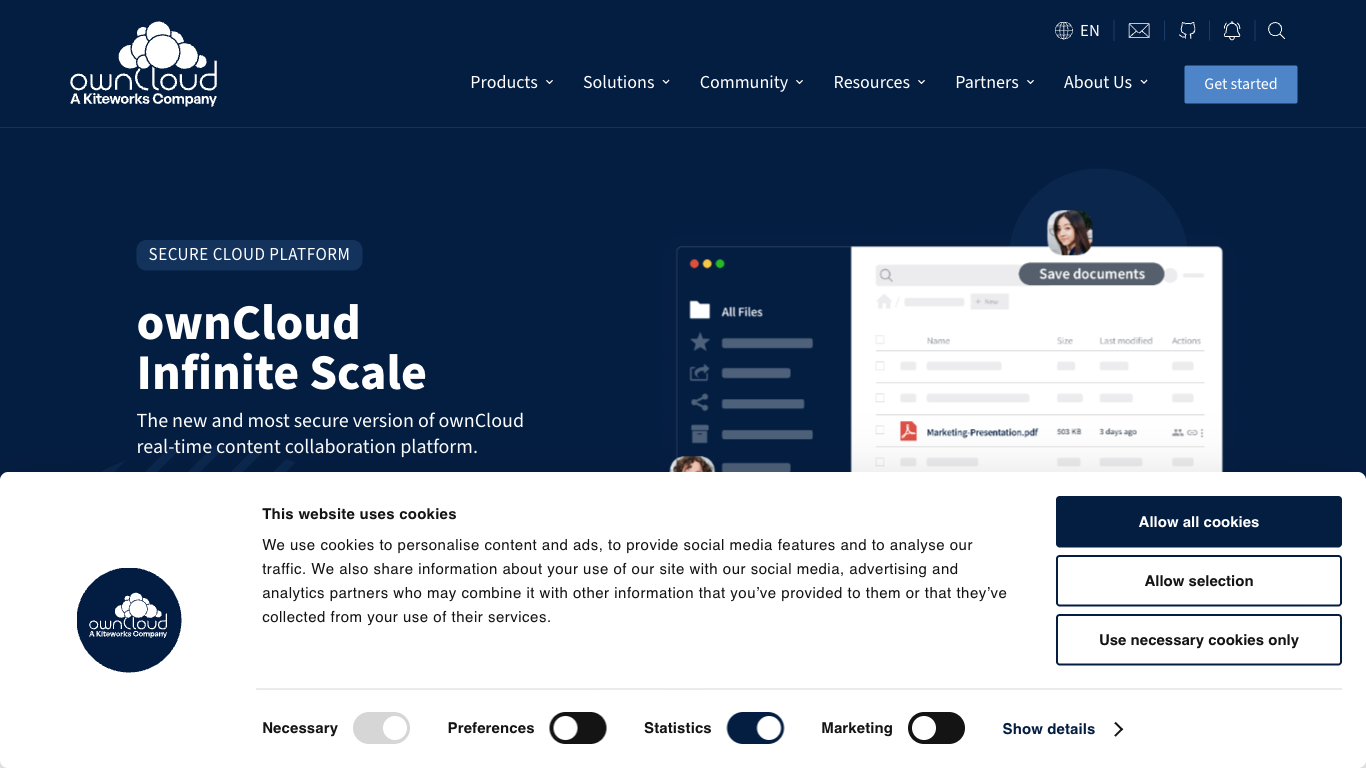 Owncloud Screenshot