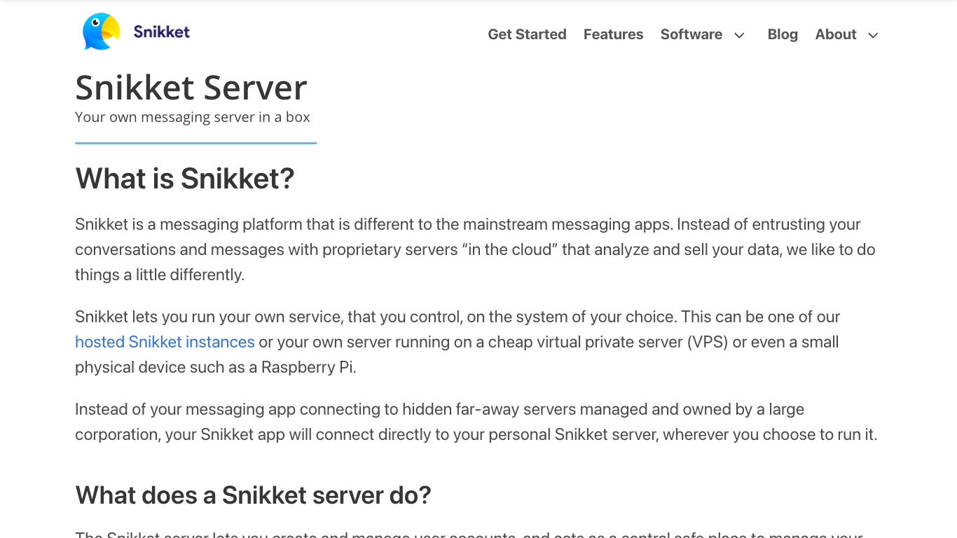 Snikket Screenshot