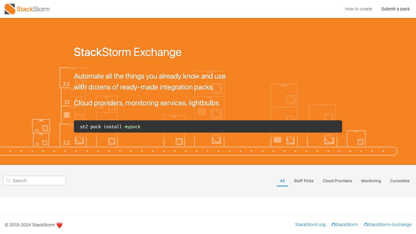 Stackstorm Screenshot