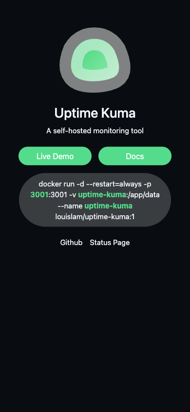 Uptime Kuma Celular