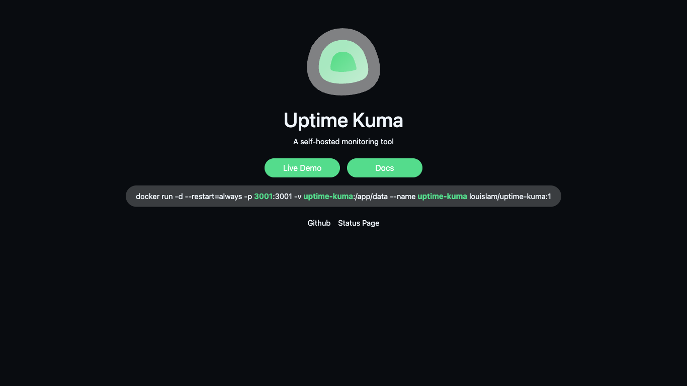 Uptime Kuma Screenshot